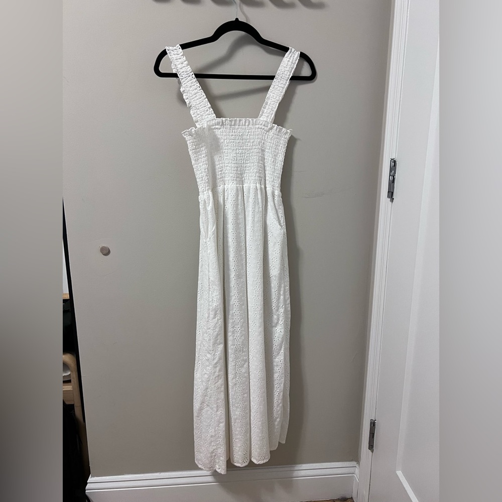 Aqua - white sleeveless maxi dress